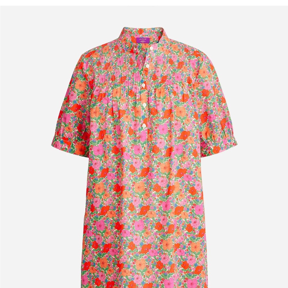 Floral Pink and Orange Dress